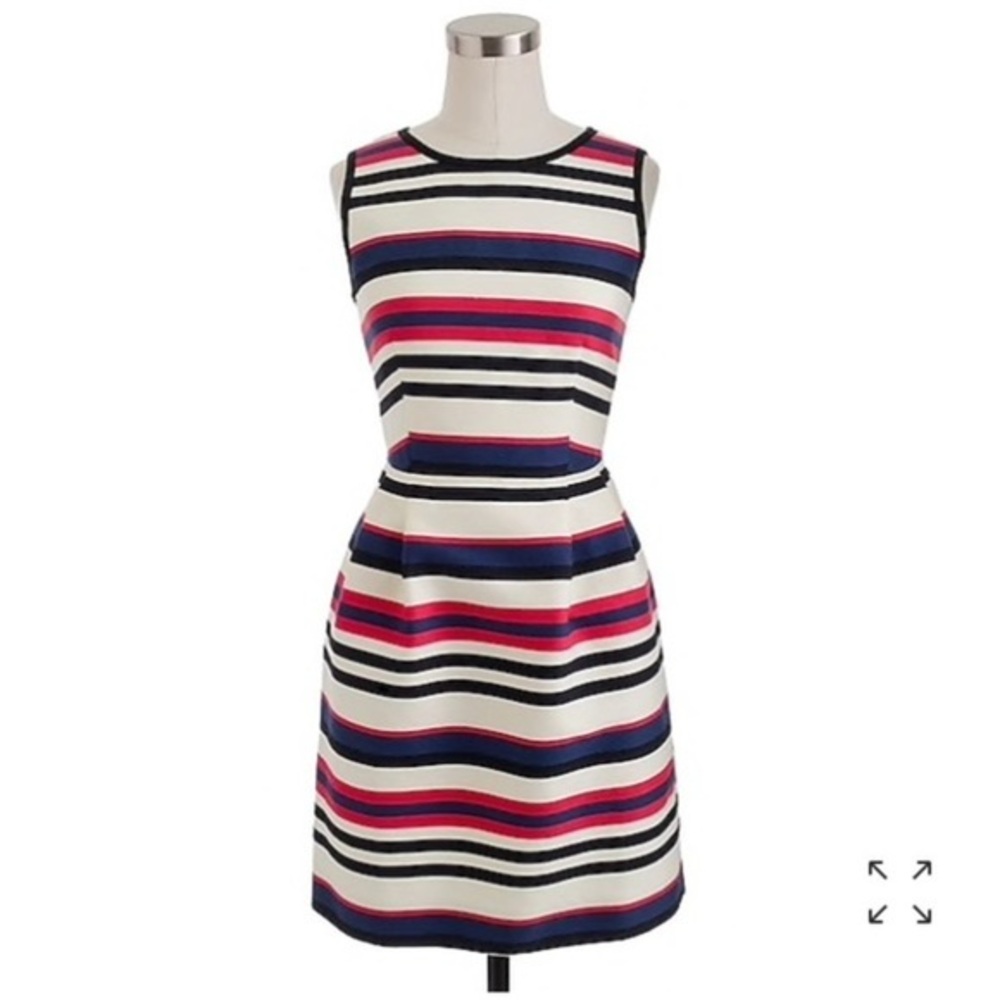 NWOT J Crew Multi Stripe Dress Sz 8 $158​